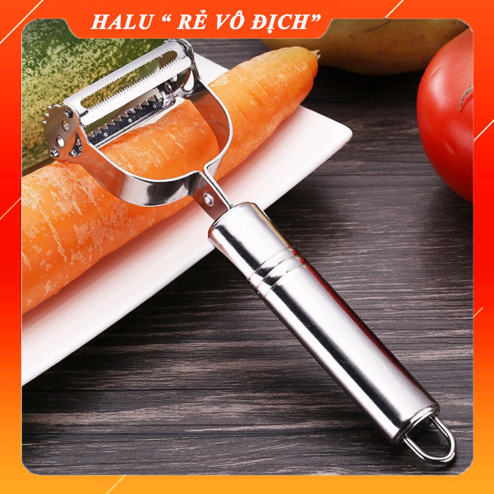 Nạo gọt củ quả 2 đầu Inox  nạo sợi  gọt vỏ hoa quả
