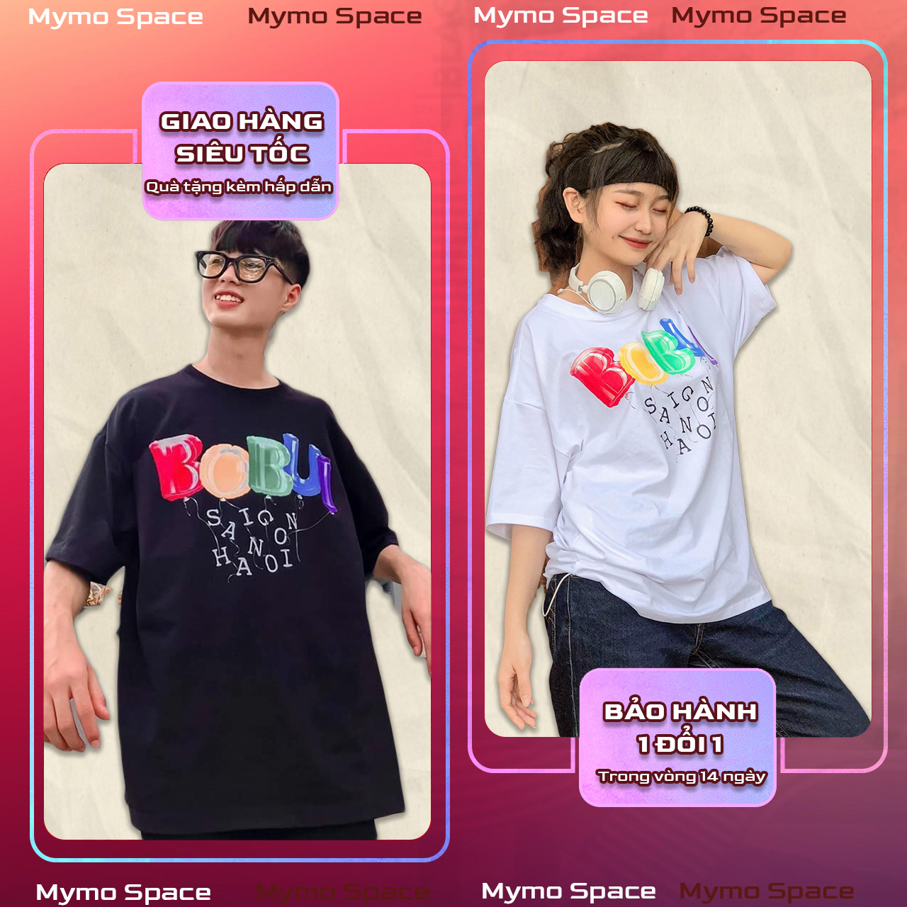 [FULLTAG CHÍNH HÃNG] Áo Thun BOBUI Bóng Bay Fulltag BOBUI | Tặng Giấy Thơm - BOBUI BALLOON 100% COTTON Form chuẩn UNISEX