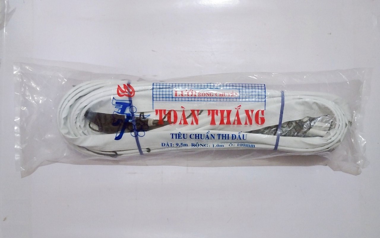 [Ảnh thật] LƯỚI BÓNG CHUYỀN CÁP NHỰA ĐEN TOÀN THẮNG ( 9m5 x1m ) PHÙ HỢP TRONG TẬP LUYỆN VÀ THI ĐẤU _ VPP ABC VINA