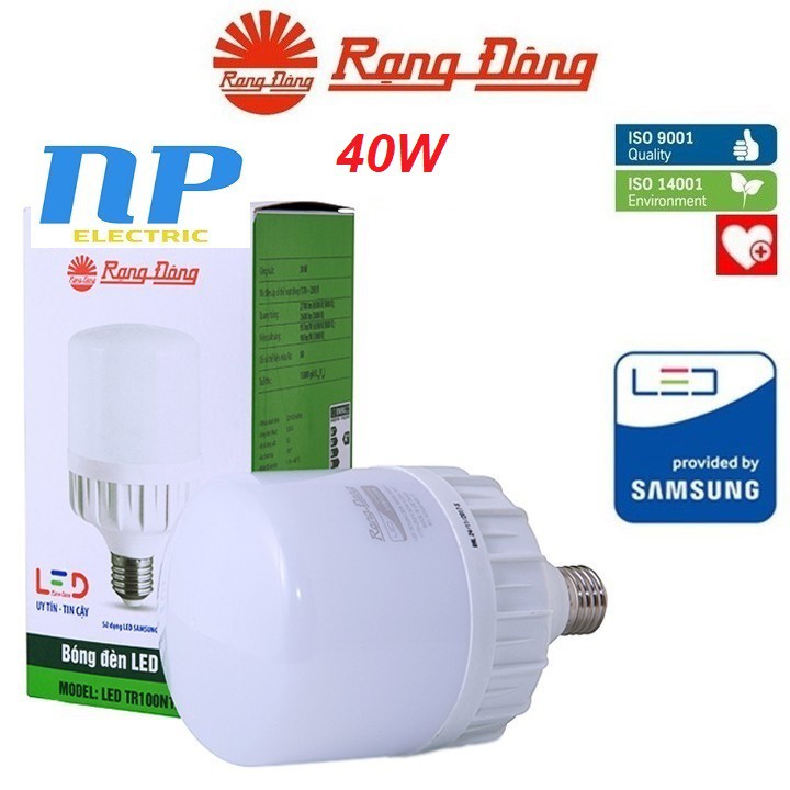 Bóng đèn led bulb trụ rạng đông samsung 40w