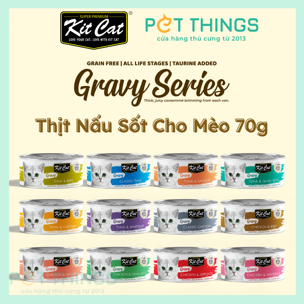 Pate kit cat gravy 70g cho mèo