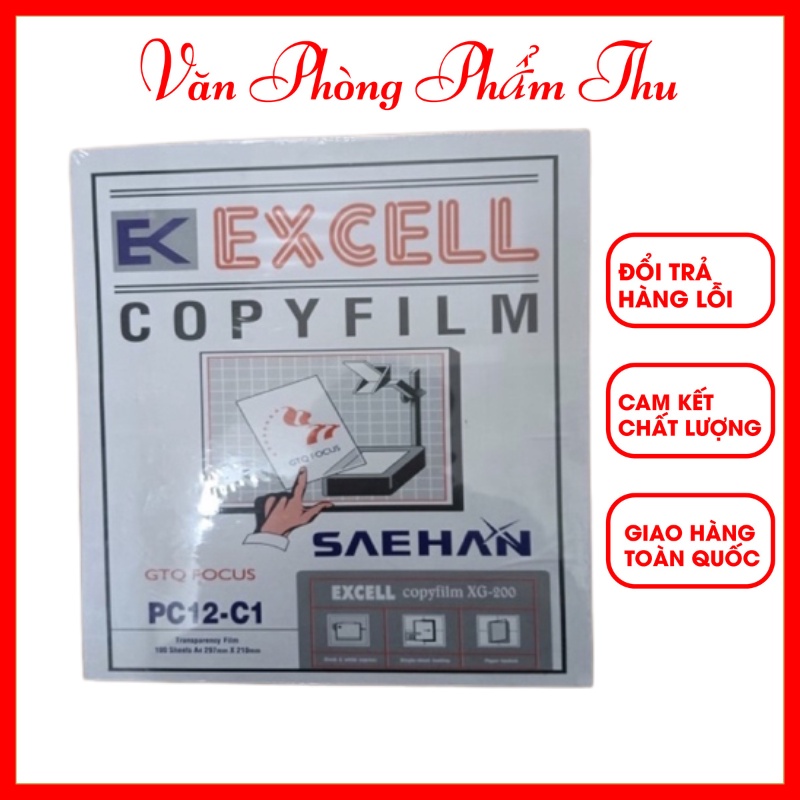 Phim Chiếu Excel Film SAEHAN Khổ A4 Film Chiếu Xcel A4 Phục Vụ Giảng Dạy Hội Giảng Thuyết Trình