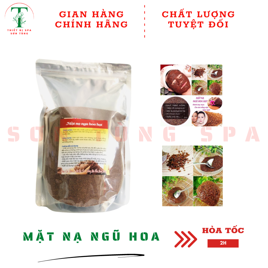 Mặt nạ ngũ hoa hạt nhỏ 1000g dùng trong spa, cá nhân