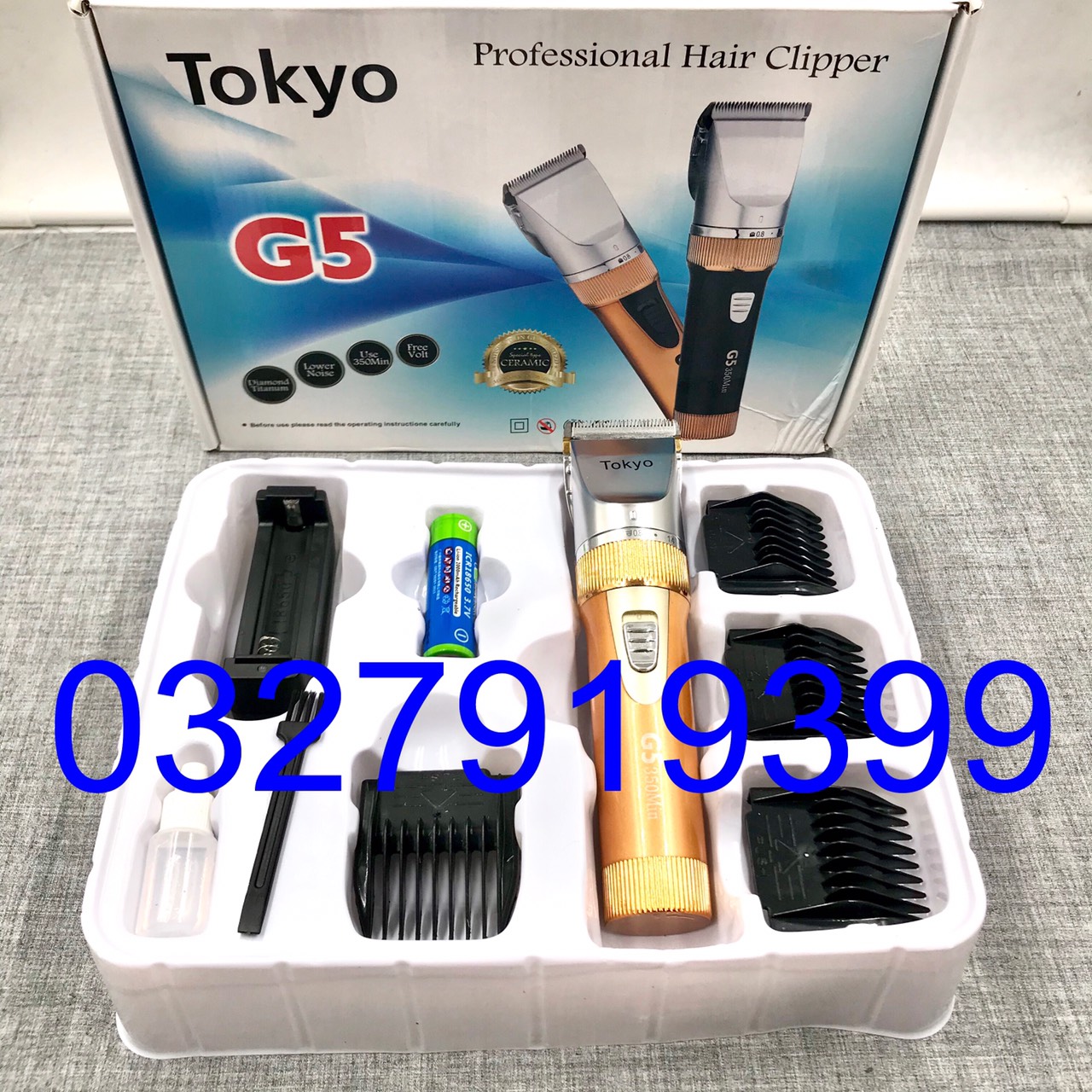 Tông đơ 2 pin cao  cấp TOKYO G5