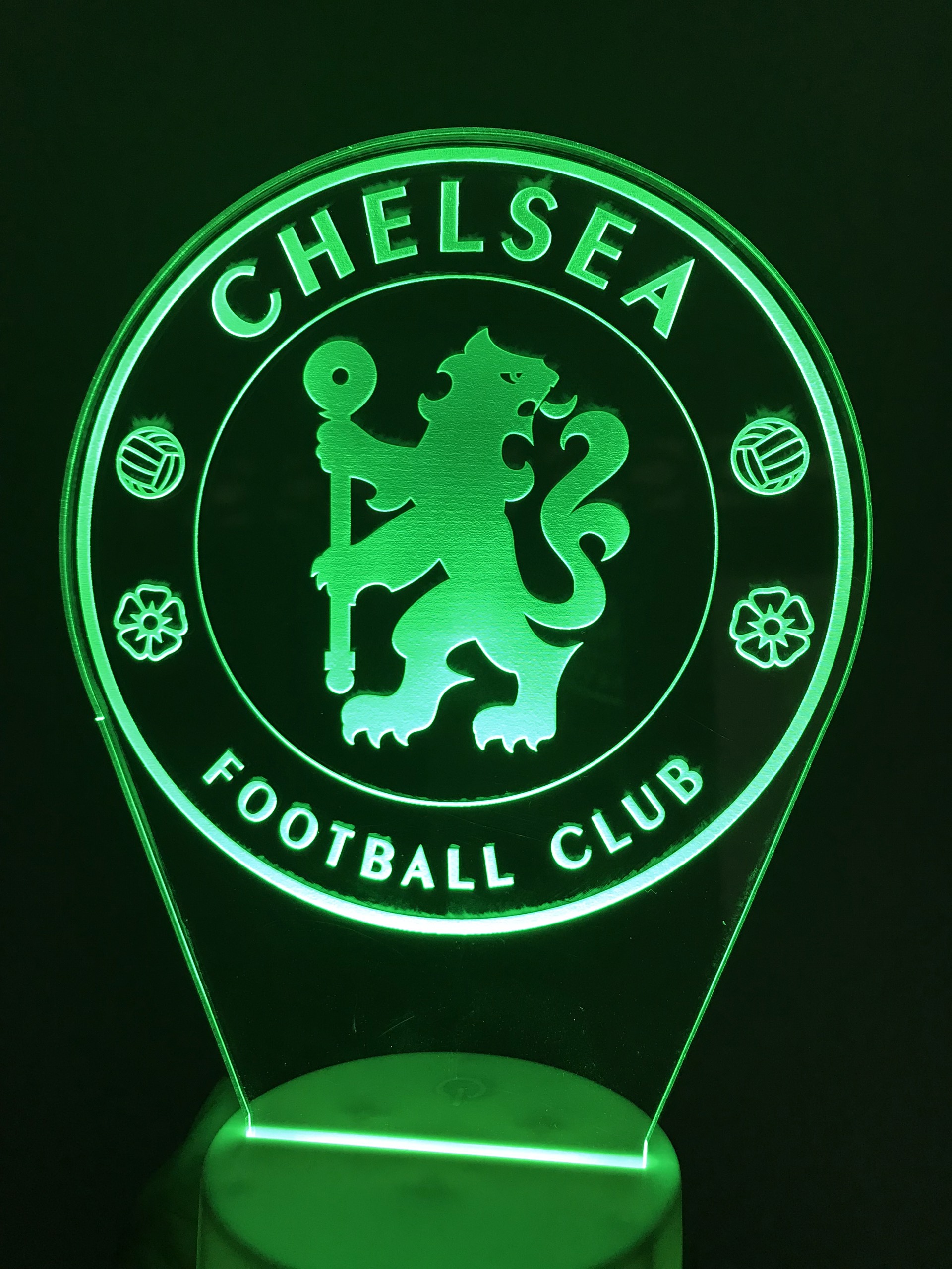 Đèn ngủ led 3D 16 màu CLB BÓNG ĐÁ CHELSEA , Đèn led khắc hình theo yêu cầu, đèn khắc hình cá nhân, đèn để bàn, đèn ngủ, đèn trang trí, quà tặng sinh nhật, quà tặng người thân bạn bè