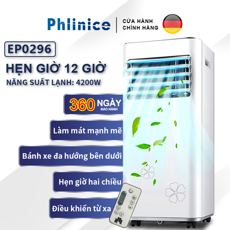 Máy lạnh đứng 10.000 Nhật Bản Nhập Khẩu, điều hòa di động mini hút ẩm đa năng mini khí có điều khiển từ xa