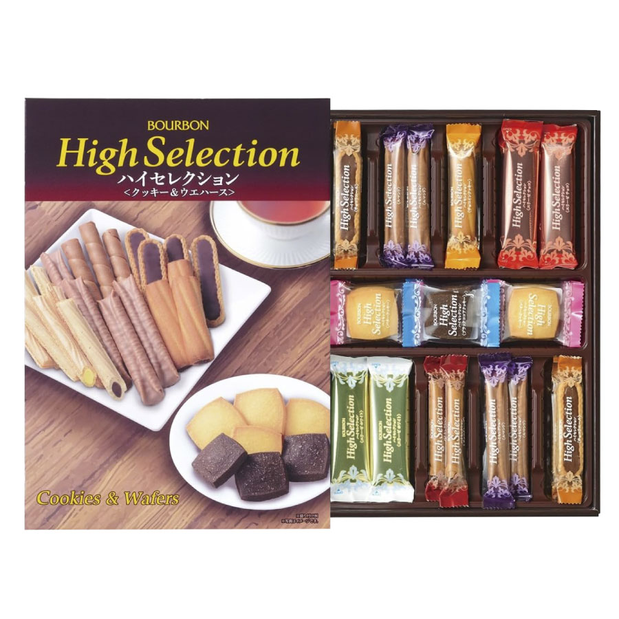 MẪU MỚI Bánh tổng hợp cao cấp nhiều loại Bourbon High Selection Cookies &
