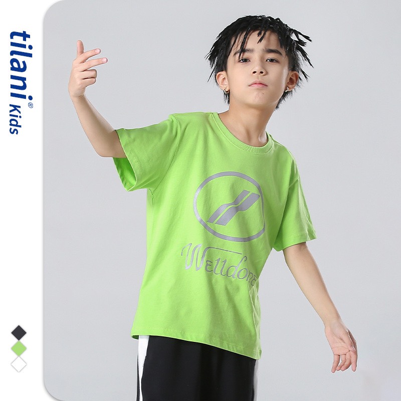 18-50kg áo thun cotton size đại cho bé trai 4-15 tuổi #welldone