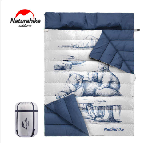 Túi ngủ đôi kèm gối NatureHike NH19S016-D