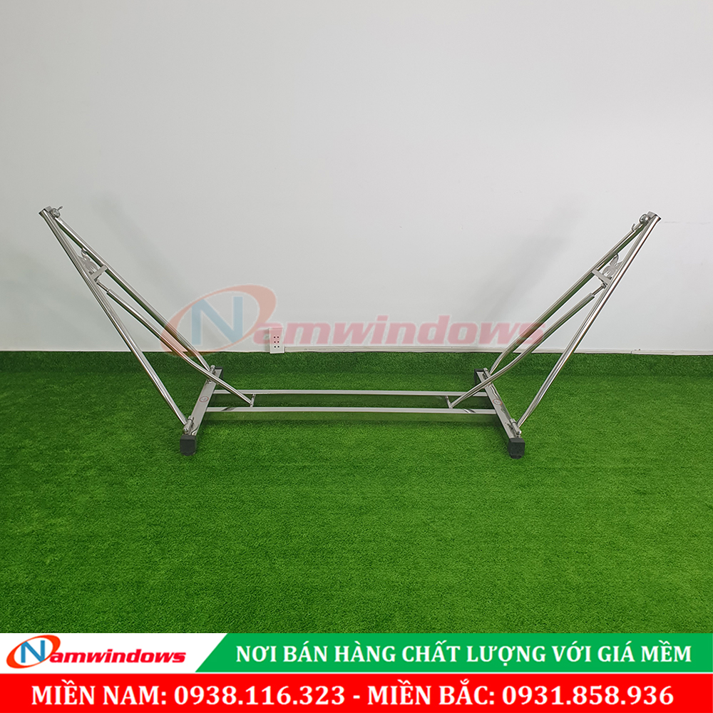 KHUNG VÕNG XẾP INOX VUÔNG MINH QUỐC SANG TRỌNG, CỨNG CÁP - Cửa hàng Namwindows