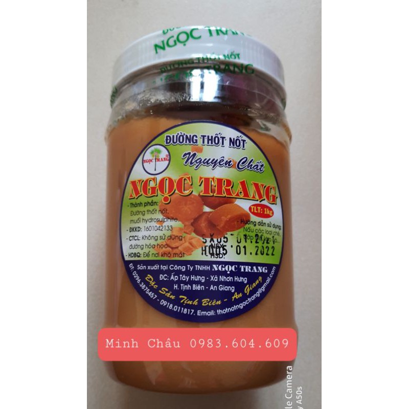 1KG Đường thốt nốt Nguyên chất Ngọc Trang (Keo mềm) - Đặc sản An Giang