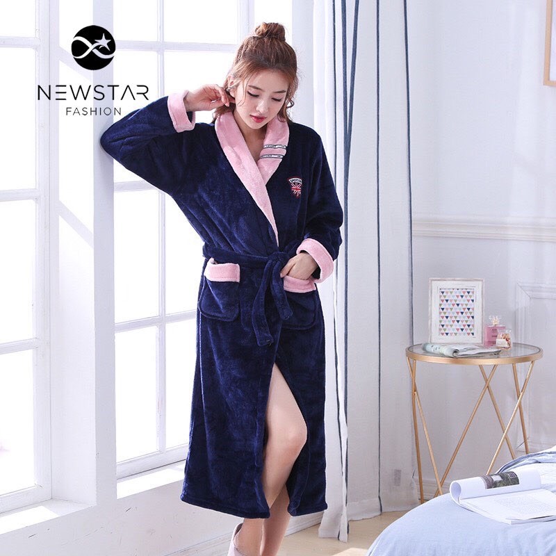 Áo Tắm Choàng, Áo Ngủ Lớn Dài, Dày Ấm Cho Mùa đông