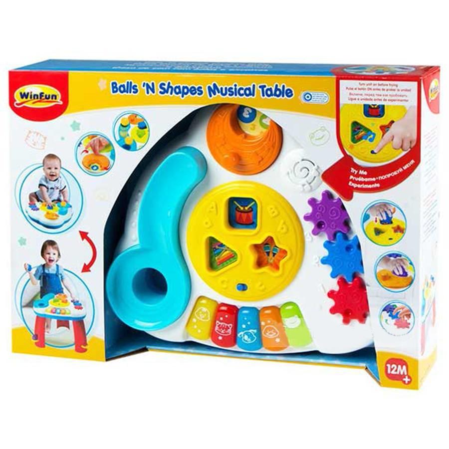 Đồ chơi cho bé bàn nhạc thả bóng có đèn nhạc winfun 0812