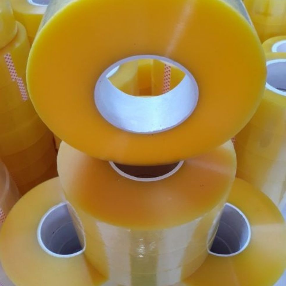 Băng Dính 1 kg Lõi Mỏng 2,4mm màu vàng chanh