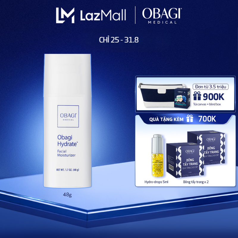 Kem Dưỡng Ẩm Suốt 8 Giờ Obagi Hydrate Facial Moisturizer 48g