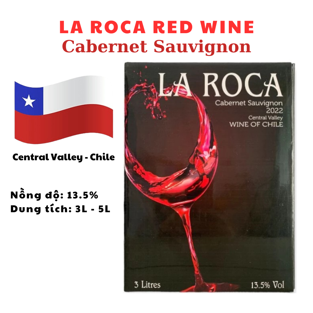 Vang bịch La Roca 3L