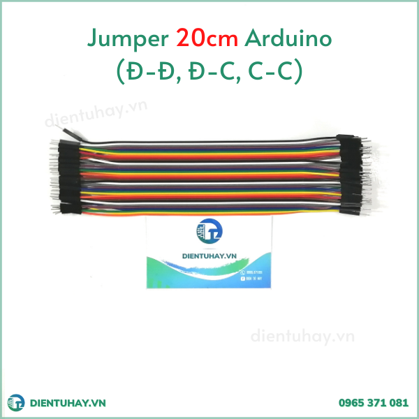 Dây Jumper 20cm Cắm Breadboard Cho Arduino 40 Cái