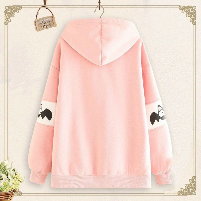 [HCM]áo khoác hoodie áo khoác nỉ xiu xinháo khoác nữ  áo khoác có nón áo khoác thu đông  áo khoác nam nữ in mèo dể thương BL
