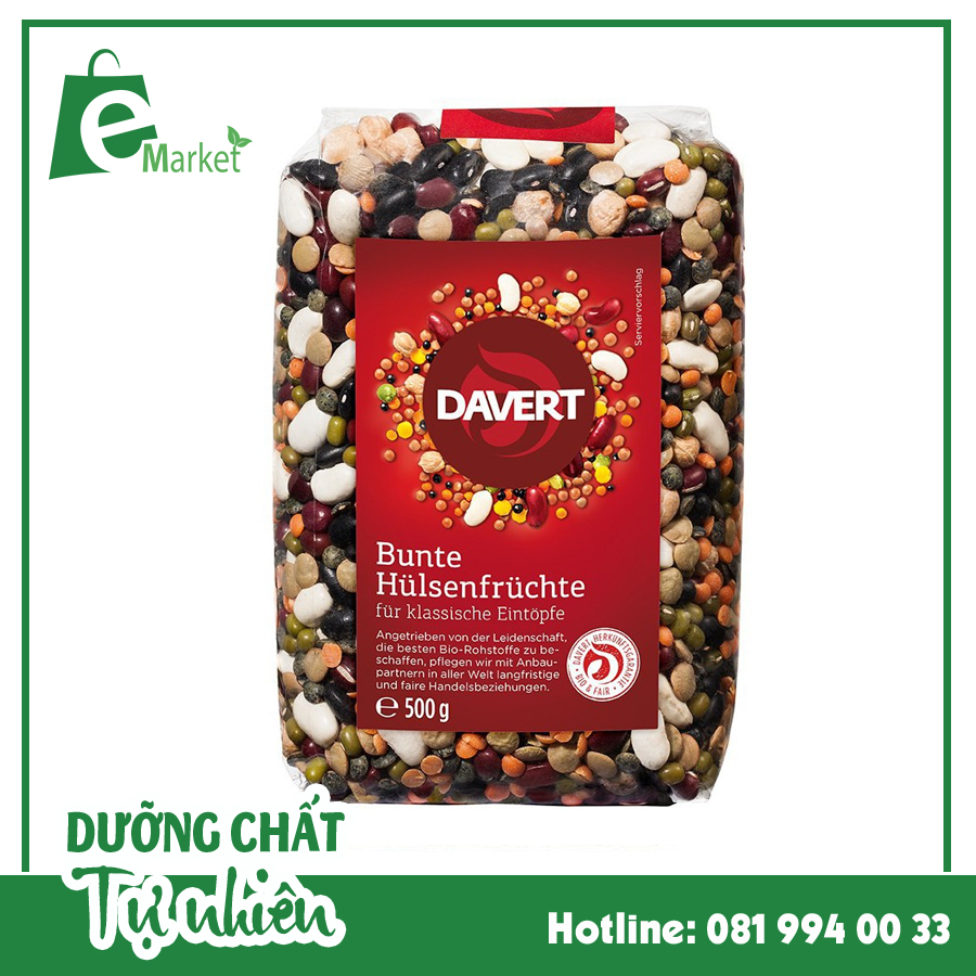 Hạt các loại đậu tổng hợp hữu cơ Davert
