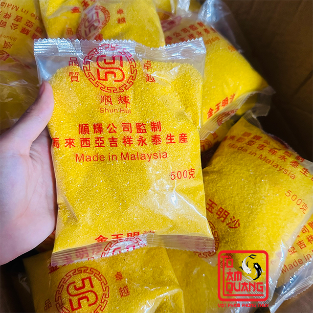 Cát kim sa vàng để lư hương,cát vàng tro để lư hương bàn thờ cúng loại 250 gram - Phong thủy Tô Tâm Quang