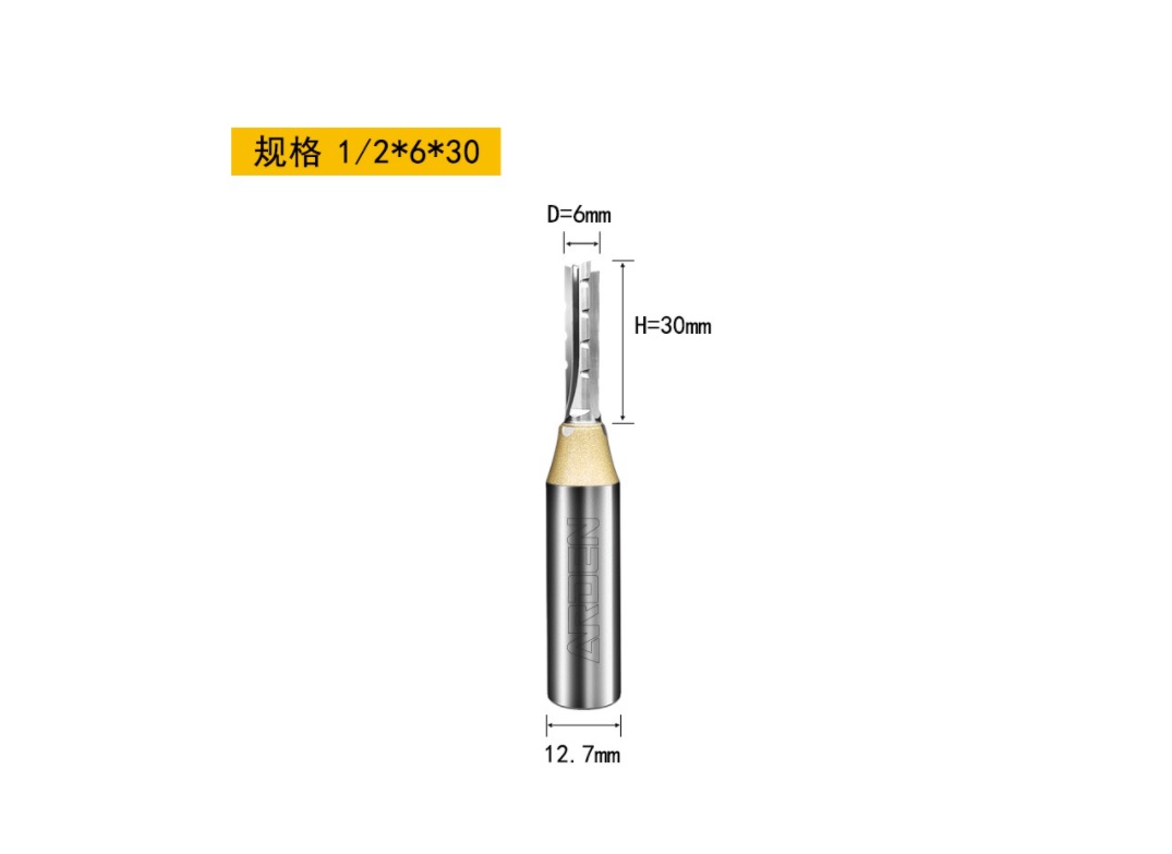 Mũi cắt gỗ cnc 1/2x6x30h
