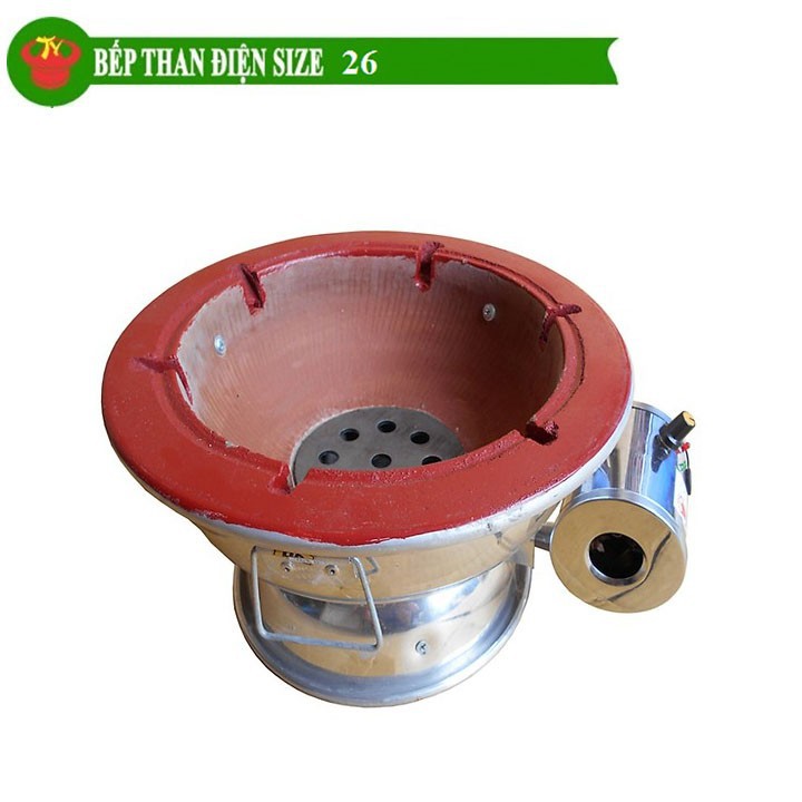 [HCM]Bếp than hoa quạt điện size 26cm Trí Việt