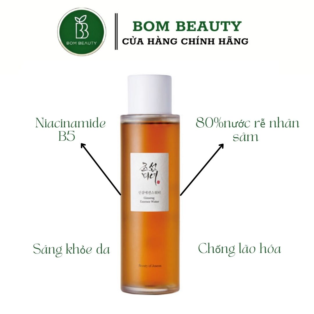 (bombeauty) Nước hoa hồng toner dưỡng da Beauty of Joseon - Ginseng Essence Water