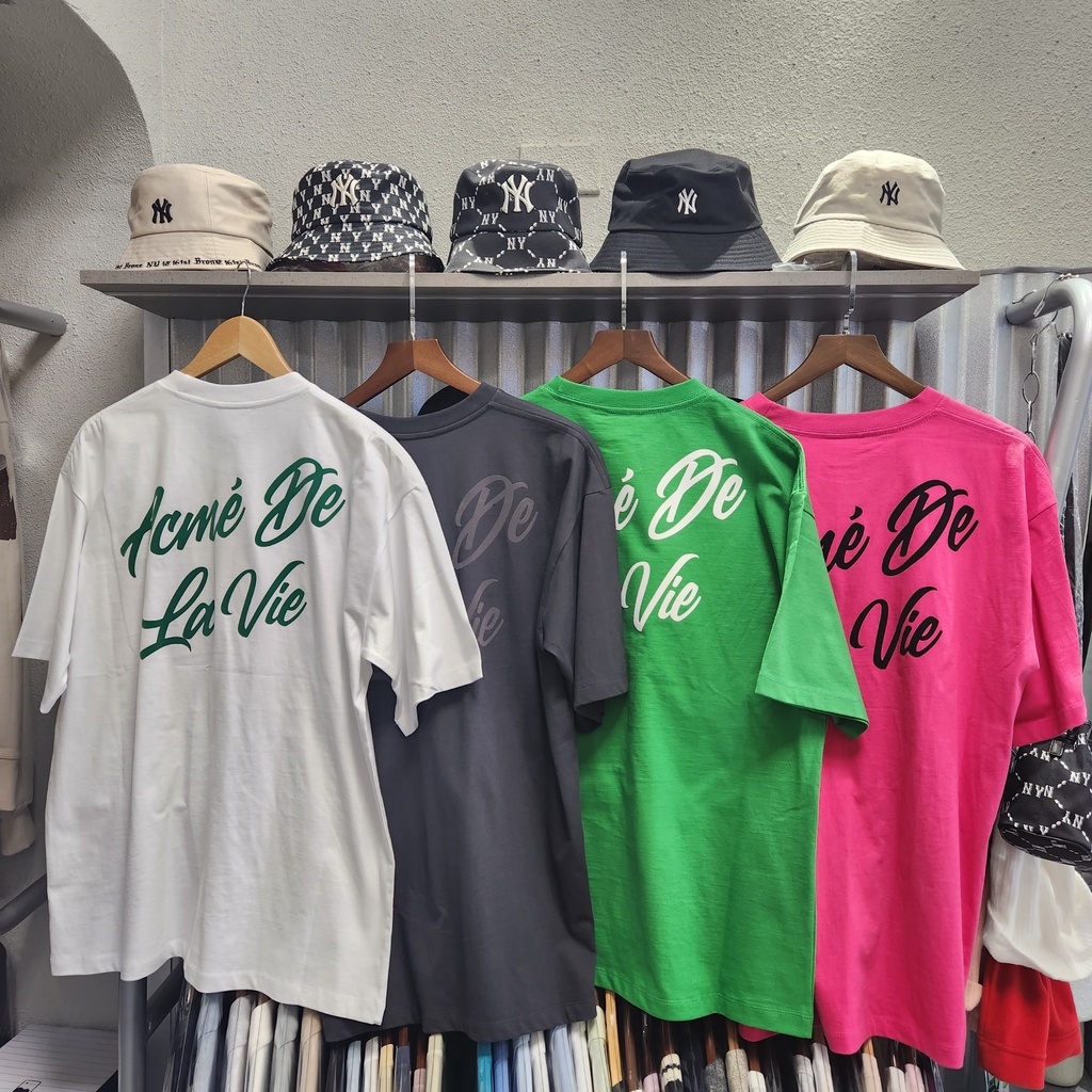Áo thun ad.lv script logo printing - unisex nam nữ authenitc - shipped korea