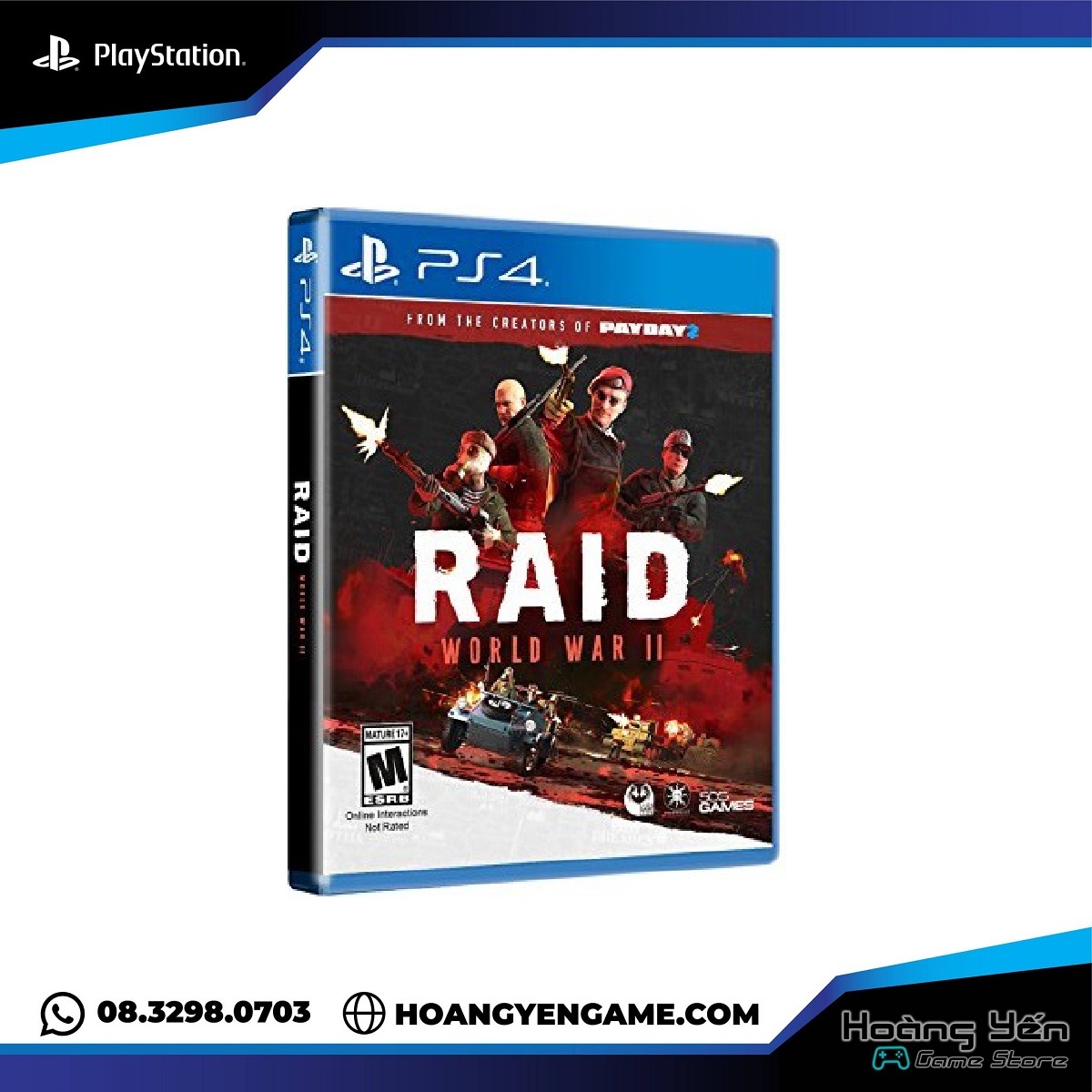 Đĩa game raid world war ps4