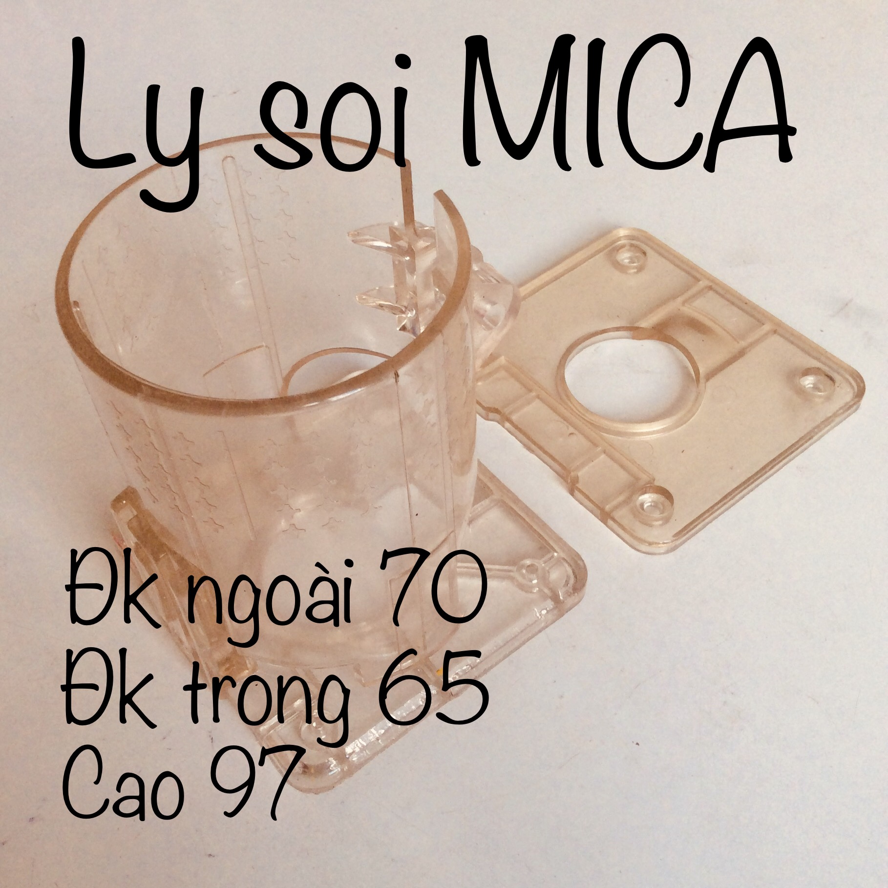 Ly soi mica - Vỏ máy phay MKT 3700