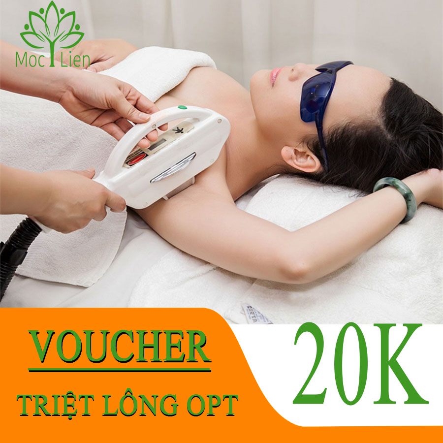 Hcm - voucher spa triệt lông - 01 lần triệt lông nách shr opt tại spa mộc ý liên