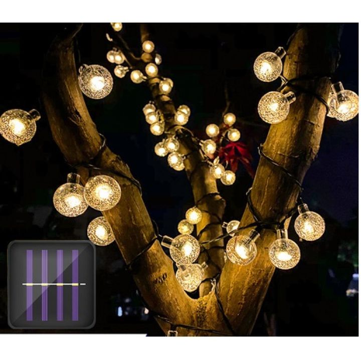 Đèn Trang Trí- Đèn Năng Lượng Mặt Trời 50 Bóng Led, Dây Dài 10 m