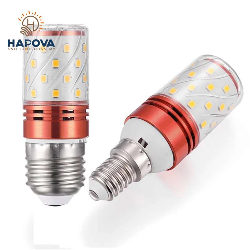 Bóng đèn led hapova givi 3 chế độ màu đui e27, e14 hapova uppixi 3612