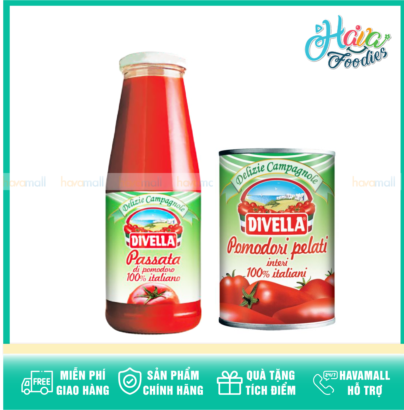 [ HÀNG CÔNG TY NHẬP KHẨU + TẶNG LÁ OREGANO ] Combo 2 Sốt Cà Chua Xay Dạng Sệt Passata Di Pomodoro 680gr ( Tặng Lá Oregano )