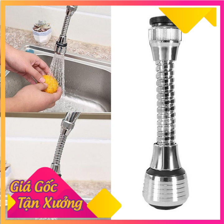 Hàng Hot Trend 2021 Đầu nối tăng áp vòi rửa bát - vòi rửa chén tăng áp xoay 360 độ, Vòi nước tăng áp - Vòi rửa bát - vòi chậu rửa bát