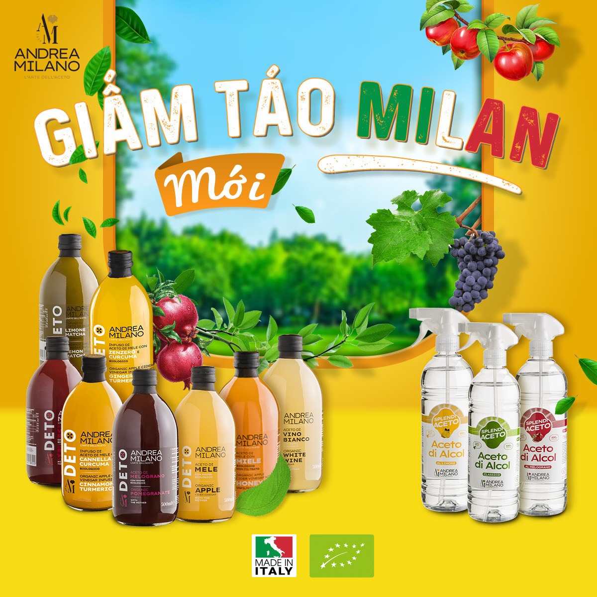 Giấm táo sinh học tẩy rửa đa năng Milan 750ml Giá 129,000 Đồng*Miễn phí vận chuyển