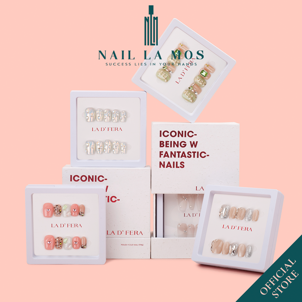 Nail box thiết kế cao cấp La D’ Fera - BST Blink Nails 3 móng giả thủ công đính đá mới nhất