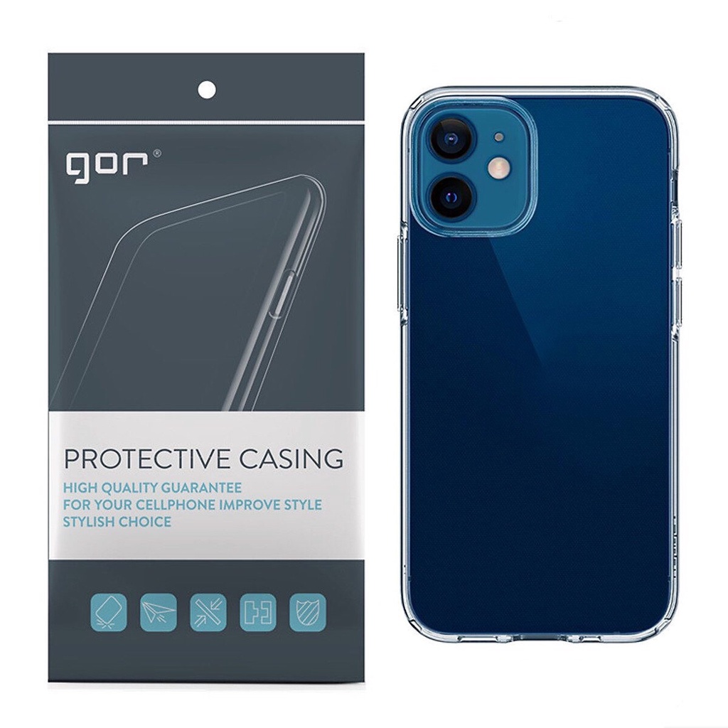 Ốp lưng trong suốt gor cho ip 12 promax / 12pro / 12