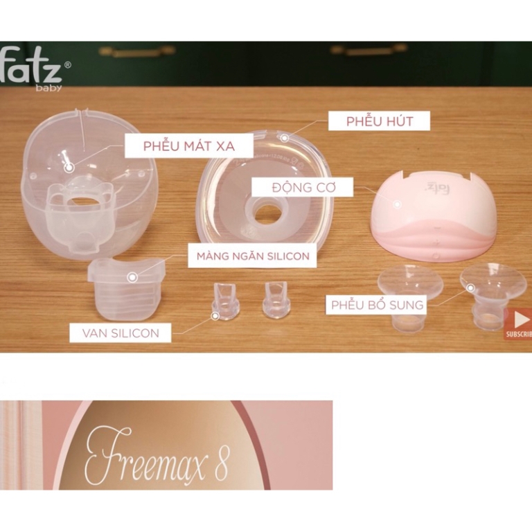 Freemax 8 - Phụ kiện Máy Hút sữa rảnh tay Fatzbaby / Van chân không / Đệm / Màng silicone - Fatz FB1