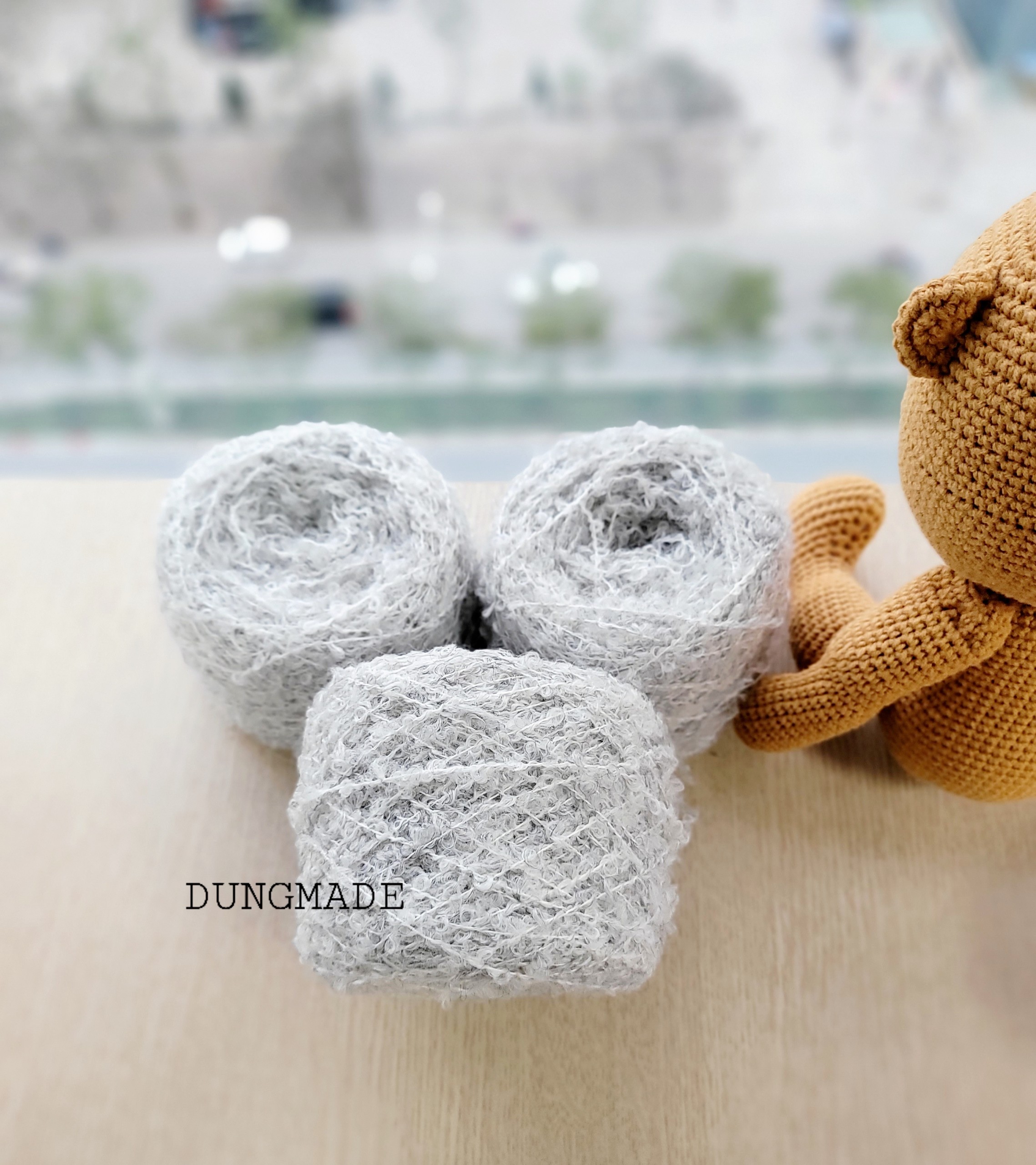 Cuộn len sợi đan móc len đan móc dạng dạ tweed 50gram 1 cuộn