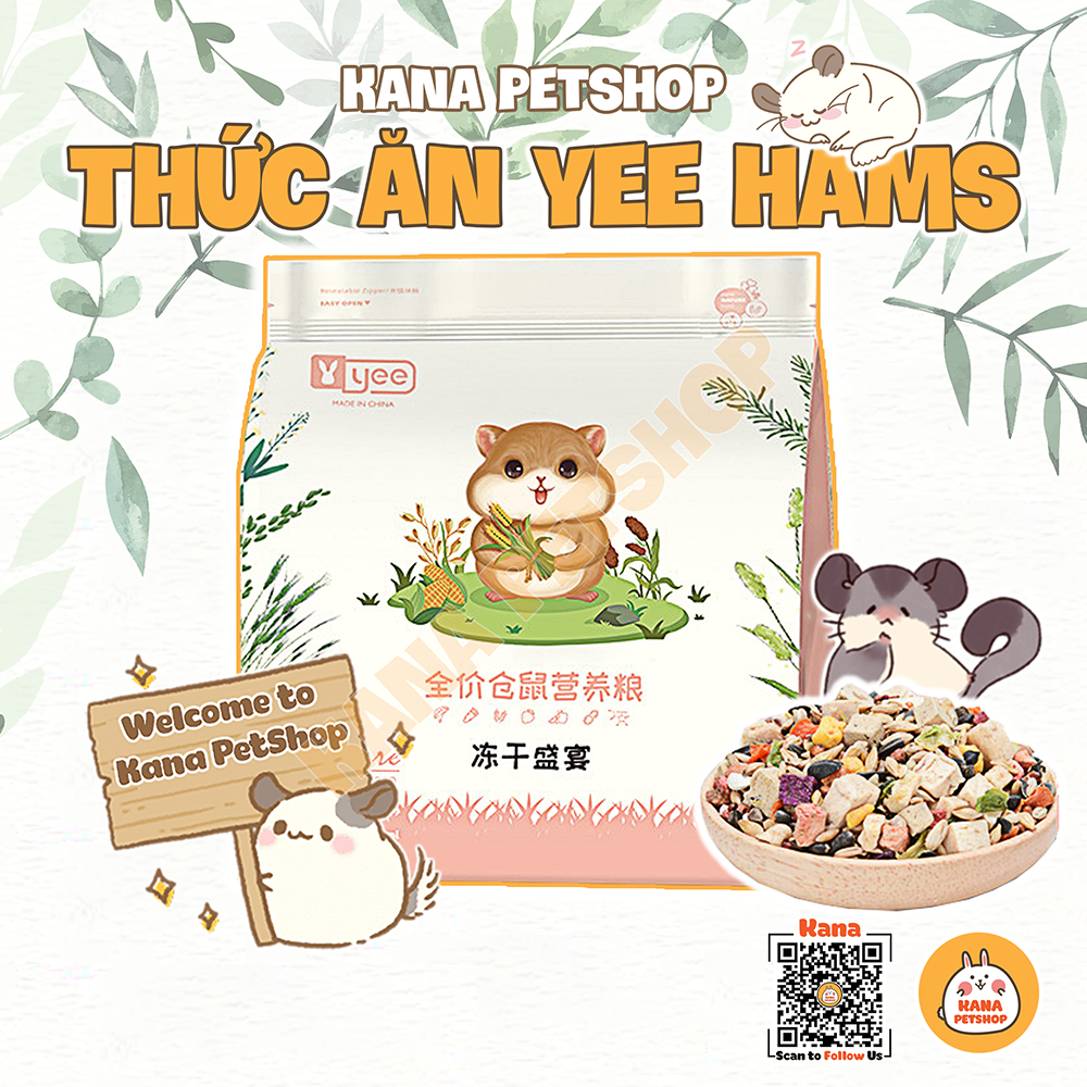 Thức Ăn Yee Hamster FREESHIP Thức Ăn Đông Khô Dinh Dưỡng hãng Yee cho