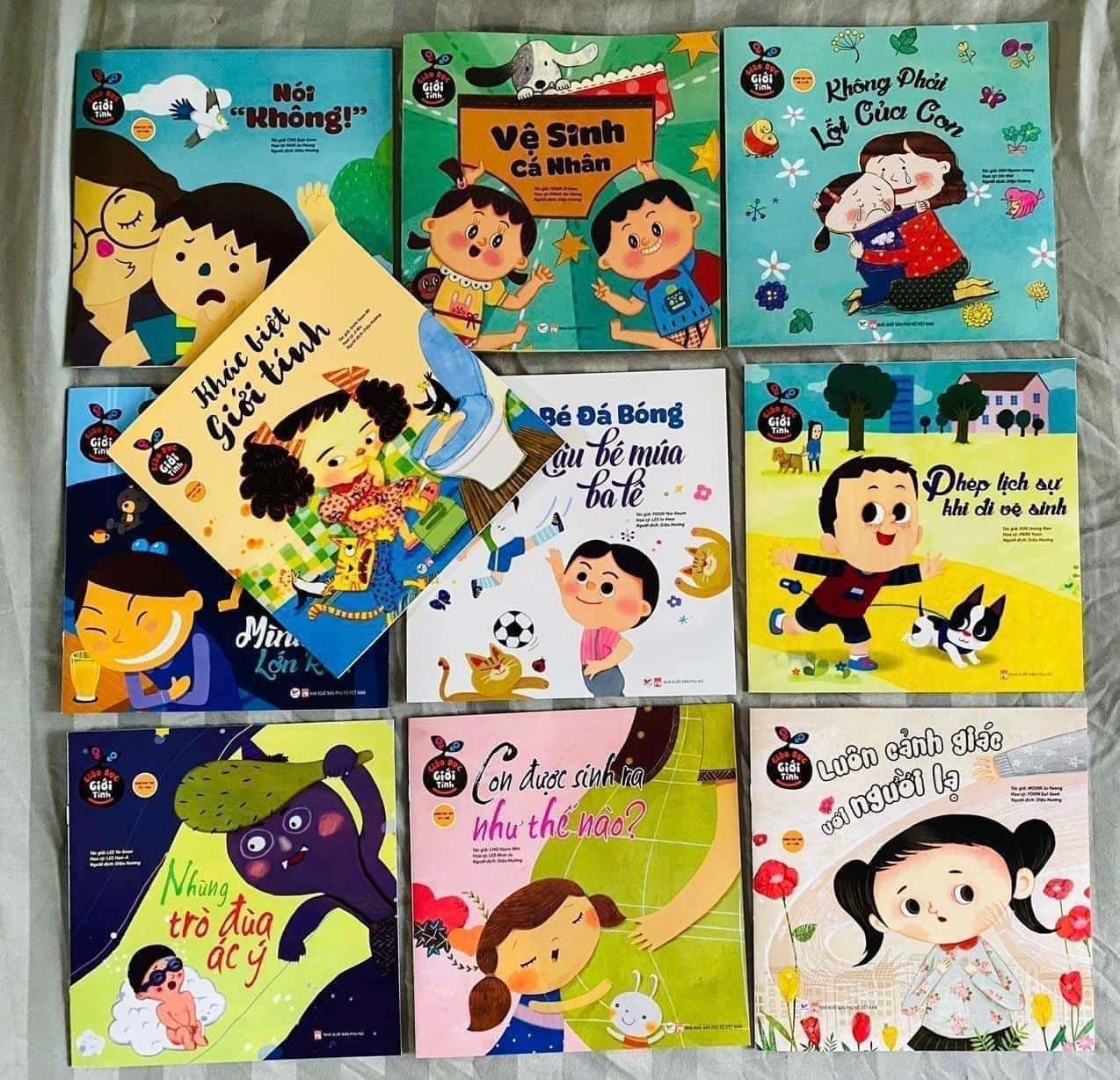 Combo 10q giáo dục giới tính cho bé từ 3y