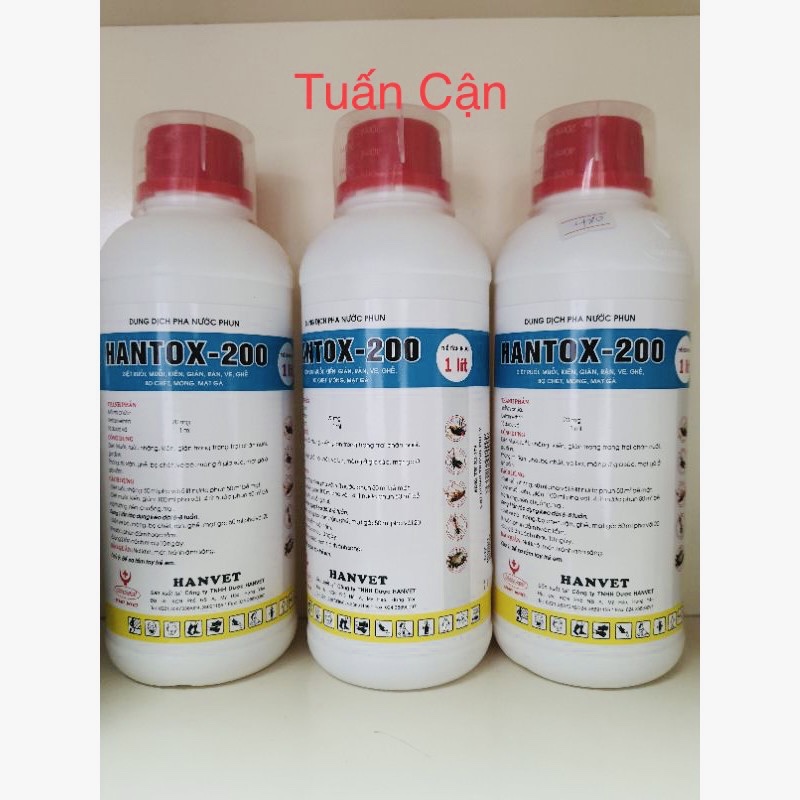 Hantox200 Ruồi, muỗi, kiến, gián, mạt, mò, mòng trong chăn nuôi thú y