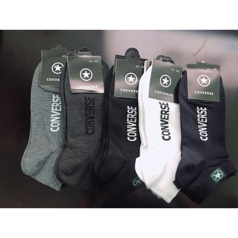 tất nam cổ ngắn converse
