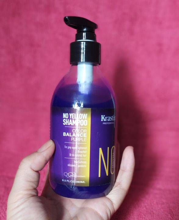 Dầu gội tím khử vàng Krastin No Yellow 280ml.