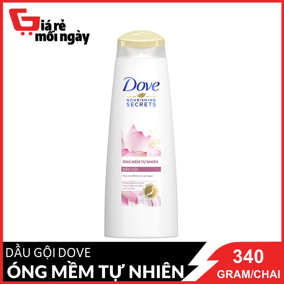 Dầu gội dove óng mềm tự nhiên