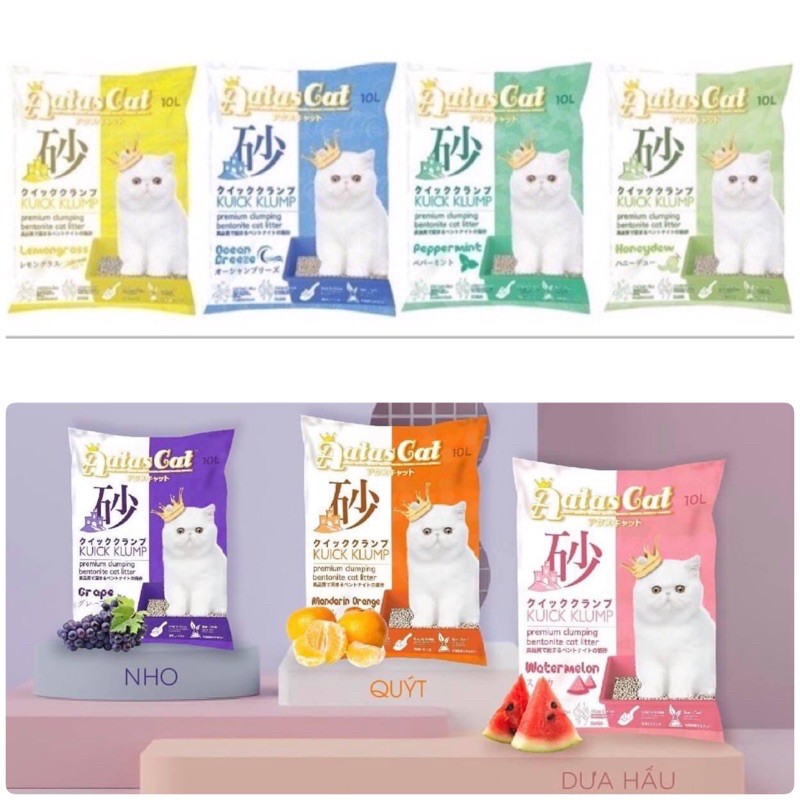 Cát vệ sinh mèo aatas 10l