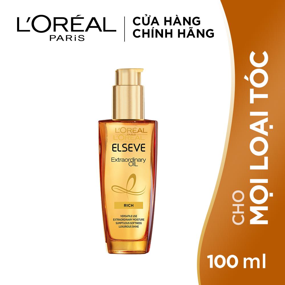 Dầu dưỡng chiết xuất tinh dầu hoa tự nhiên L'Oreal Paris Elseve Extraordinary Oil Ultra Nourishing 100ml