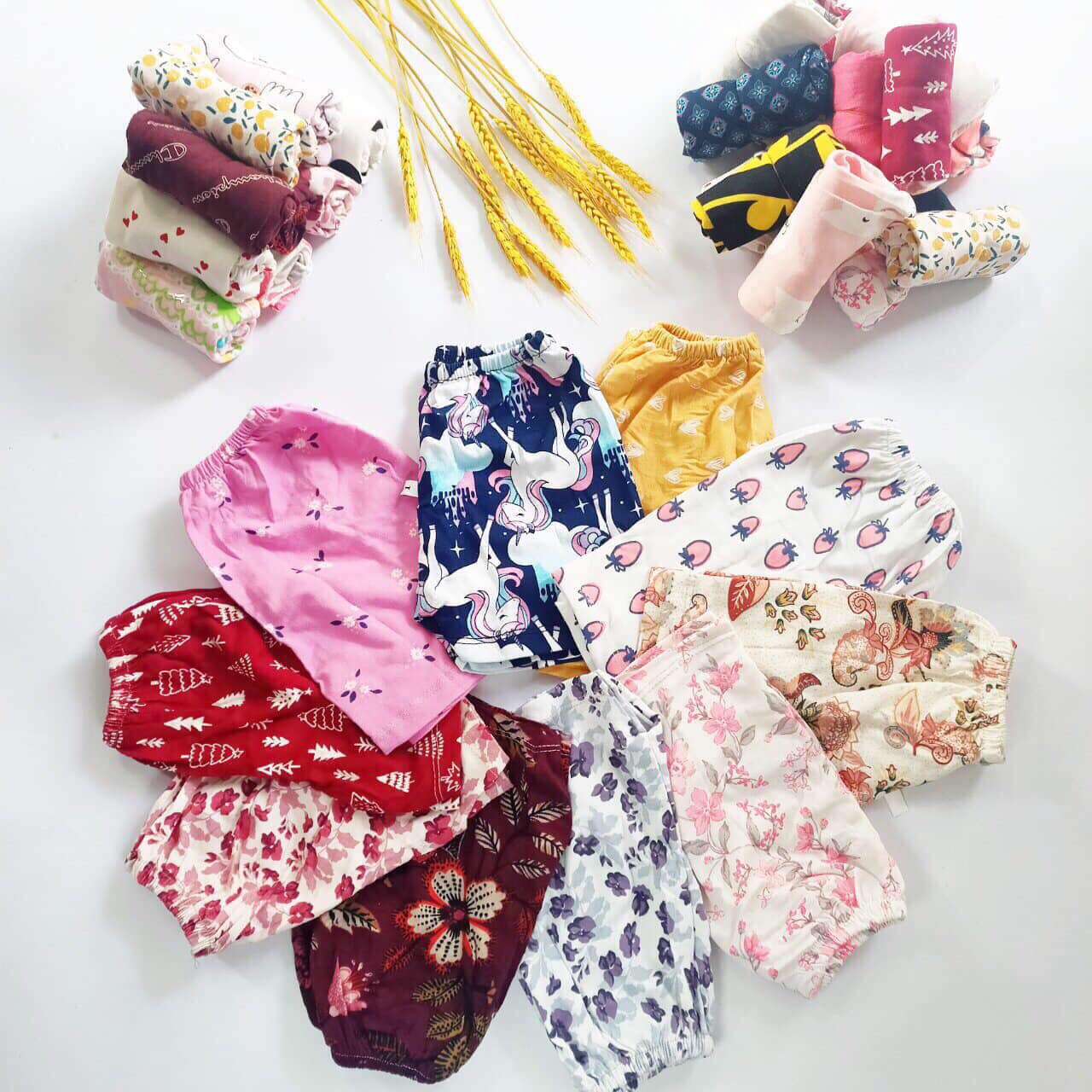Tkvt1qcb01 - 10 quần chục đùi cotton họa tiết cho bé
