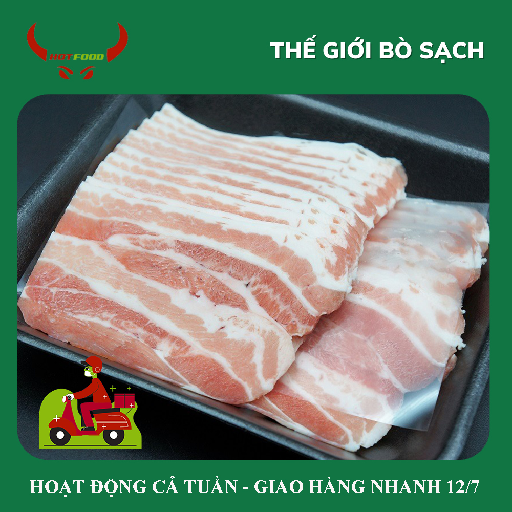 [ Miễn Phí Giao Hàng ]Ba Rọi Heo Mỹ Rút Sườn Cắt Nướng, Chiên Mắm, Kho Dưa,.. -1Kg - Giao Nhanh HCM
